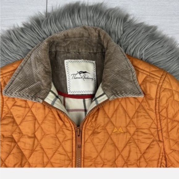 Orange Quilted Jacket - Picture 2 of 4